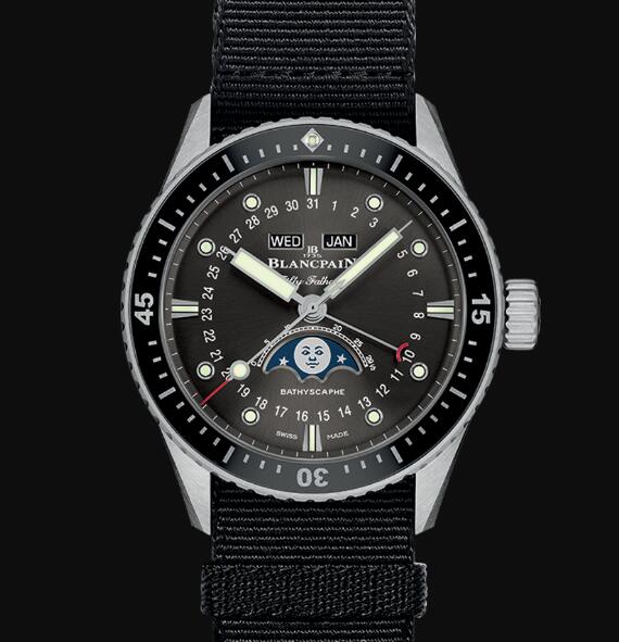 Blancpain Fifty Fathoms Watch Review Bathyscaphe Quantième Complet Phases de Lune Replica Watch 5054 1110 NABA